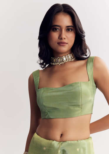 Green Dola Silk Paithani Saree With Dollar Butti And Multicolor Motif