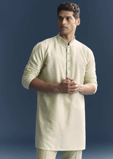 Green Matka Silk Jodhpuri Suit For Men With Hand Embroidery