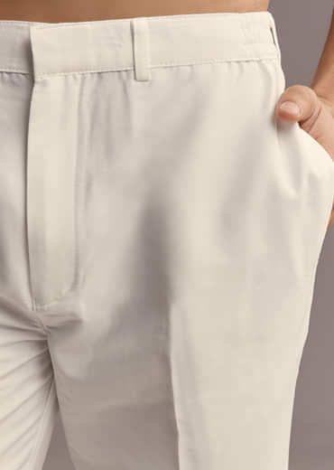 Green Modal Kurta Set For Men With Hand Embroidery