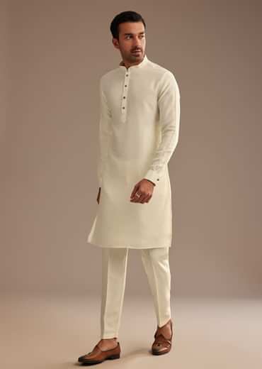 Green Ombre Kurta Jacket Set with Resham Work