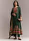 Green Printed Anarkali Set
