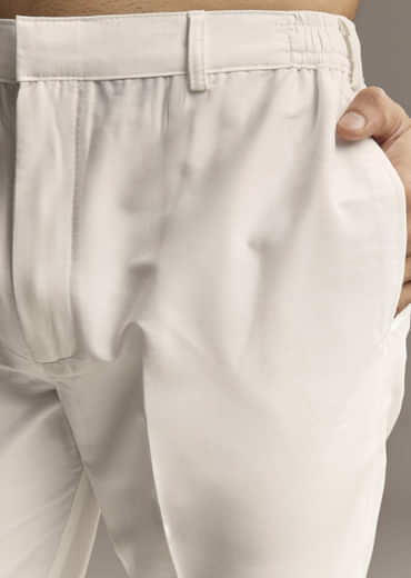 Green Silk Designer Kurta For Men With Abstract Print