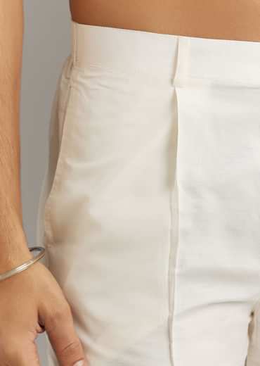 Green Silk Kurta Set With Printed Artwork