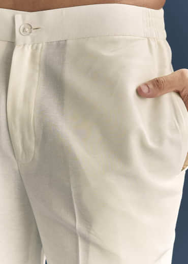 Green Silk Printed Kurta Set For Men With Foil Butti Work