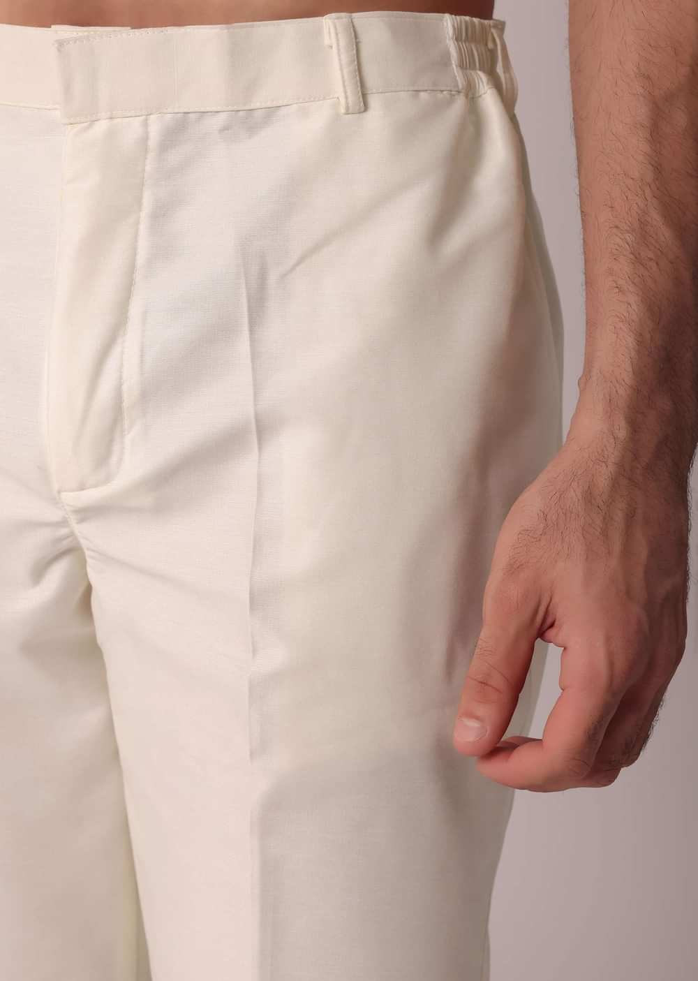 Green Festive Linen Kurta Set For Men