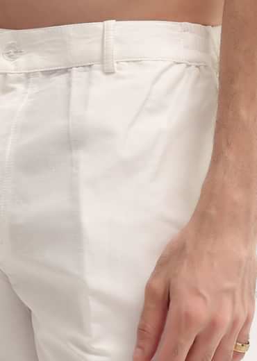 Green Floral Printed Silk Short Kurta Set For Men