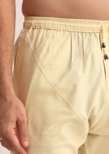 Green Kurta Set With Foil Print