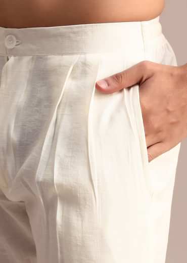 Green Printed Kurta For Men