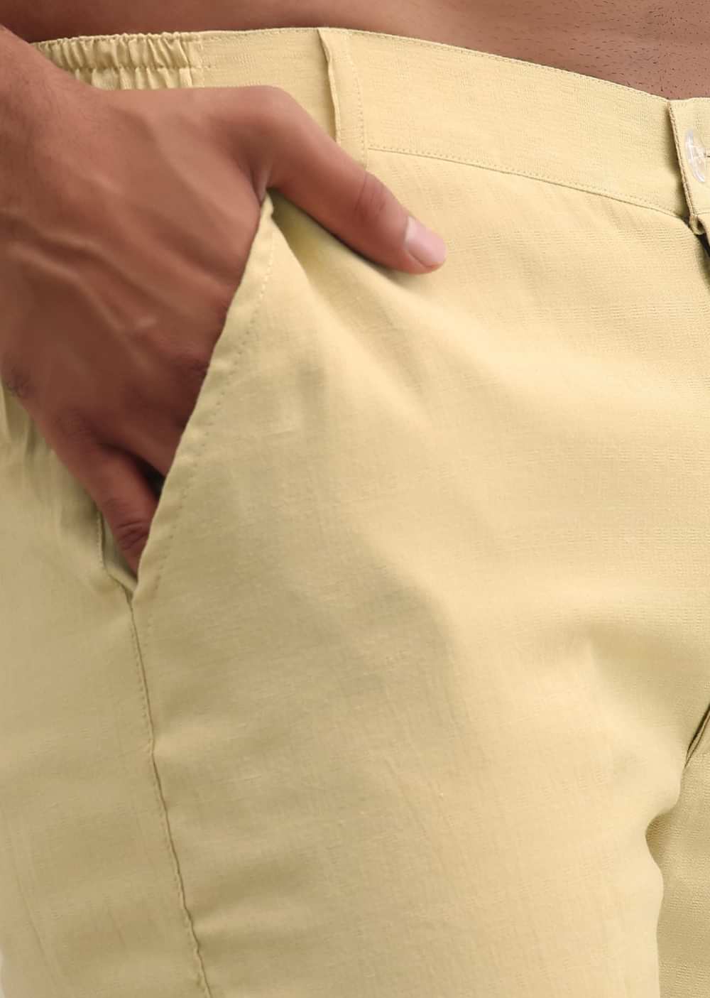 Green Threadwork Kurta Jacket Set For Men