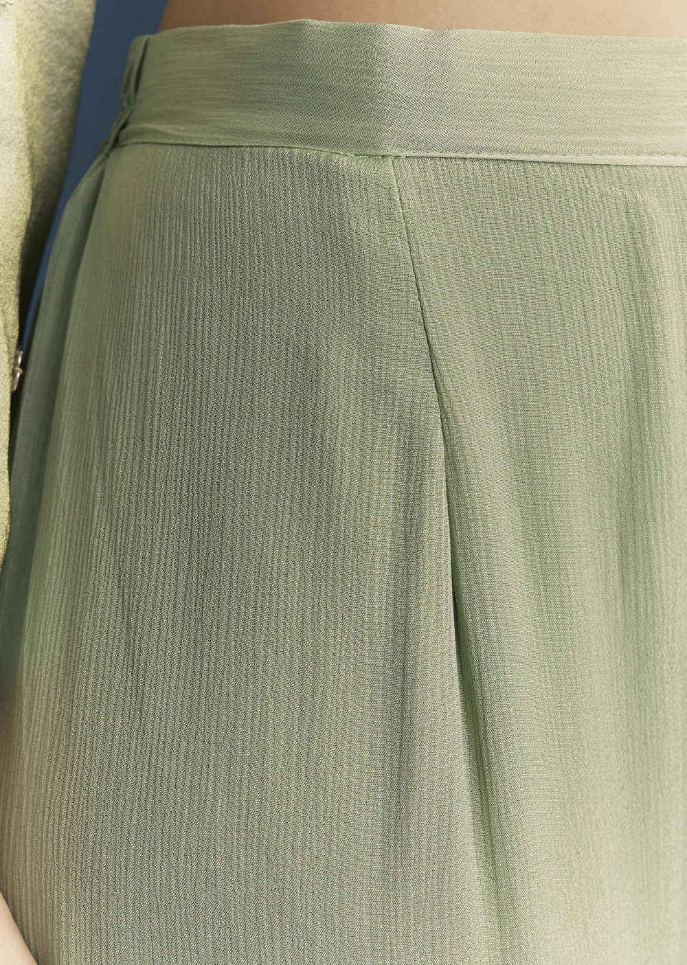 Green Tissue Sharara Suit With Zardosi And Resham Embroidery