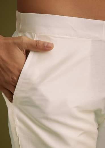 Grey Printed Kurta Set In Russian Silk With Zipper