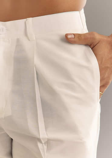 Grey Silk Kurta Set With Thread Work