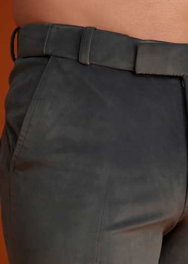 Grey Bandhgala With Embroidered Crest