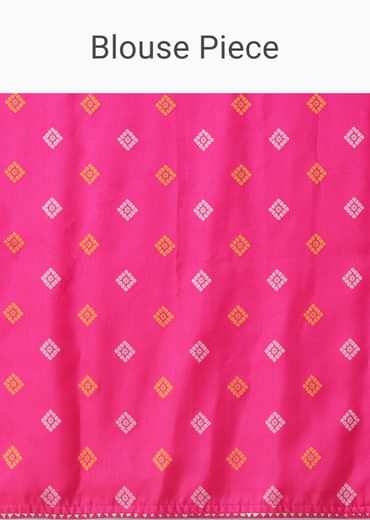 High-Risk Red Woven Ombre Saree In Organza