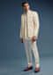 Ivory Dola Silk Jodhpuri Suit For Men With Zardosi Embroidery