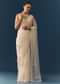 Ivory Organza Embellished Saree with Blouse Fabric