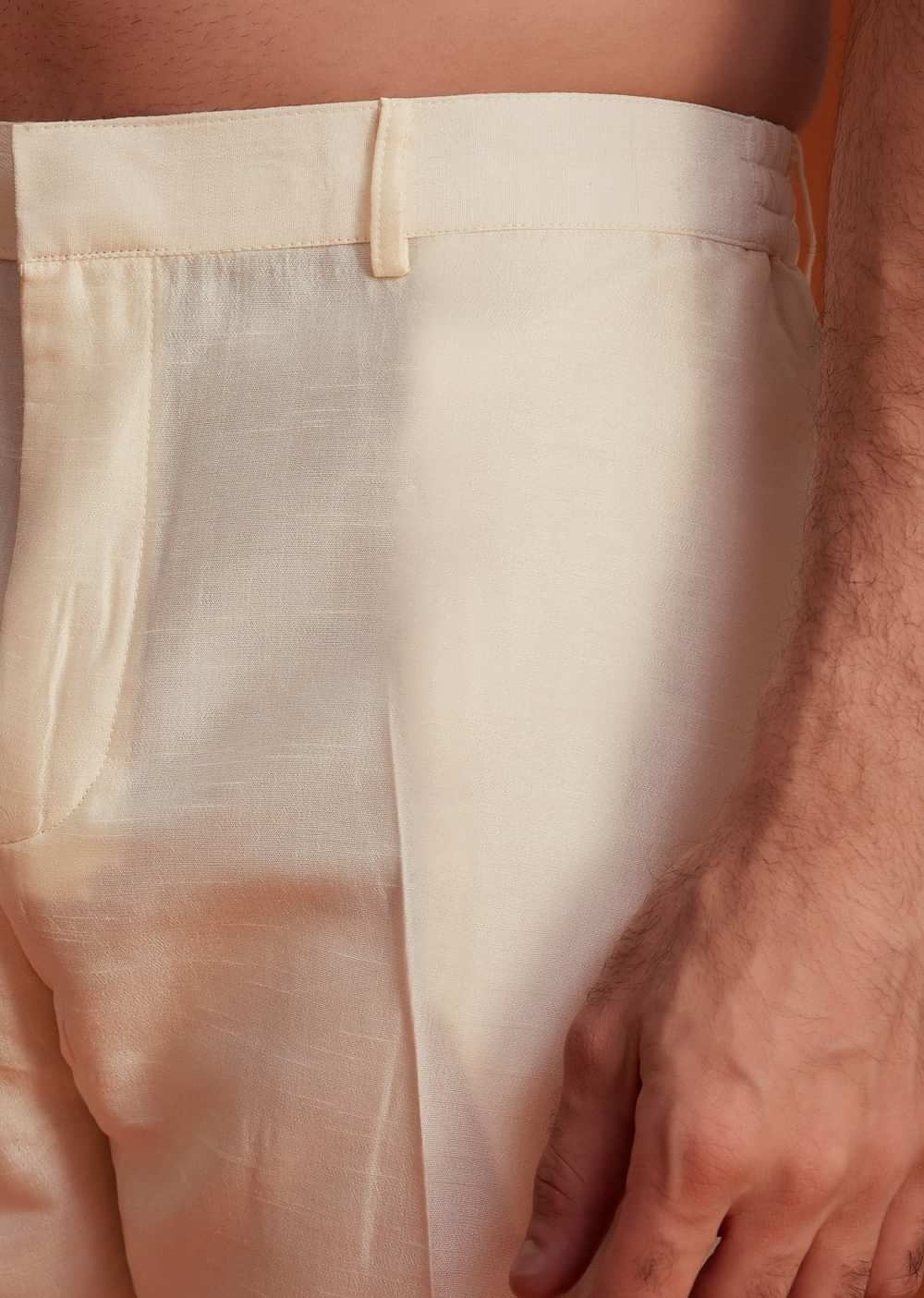 Ivory Floral Embroidered Jacket Kurta Set