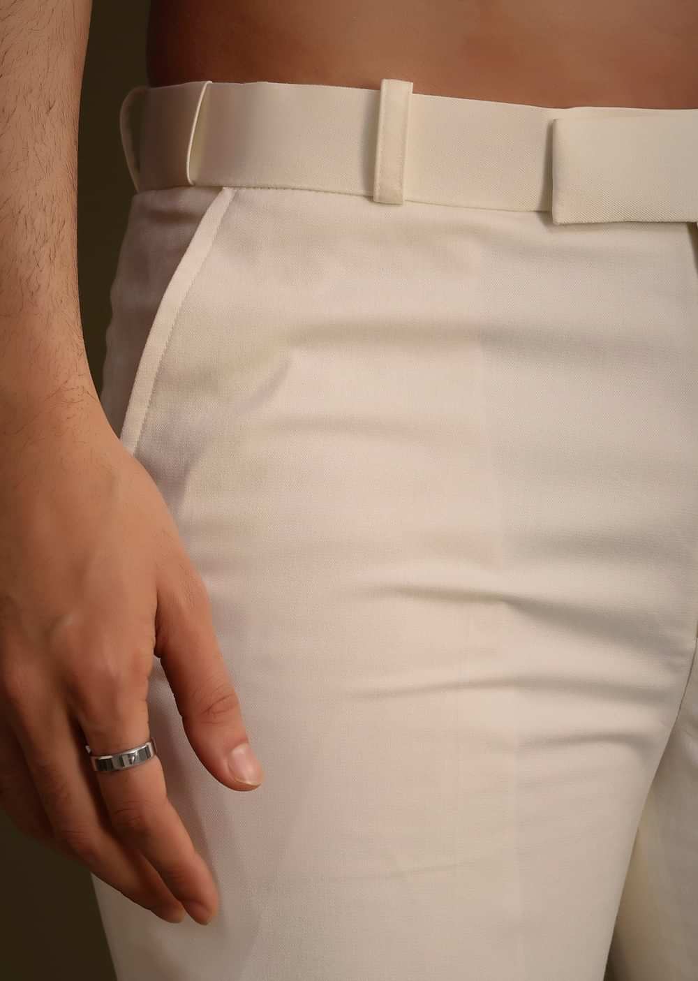 Ivory Jodhpuri Suit With Tailored Trousers