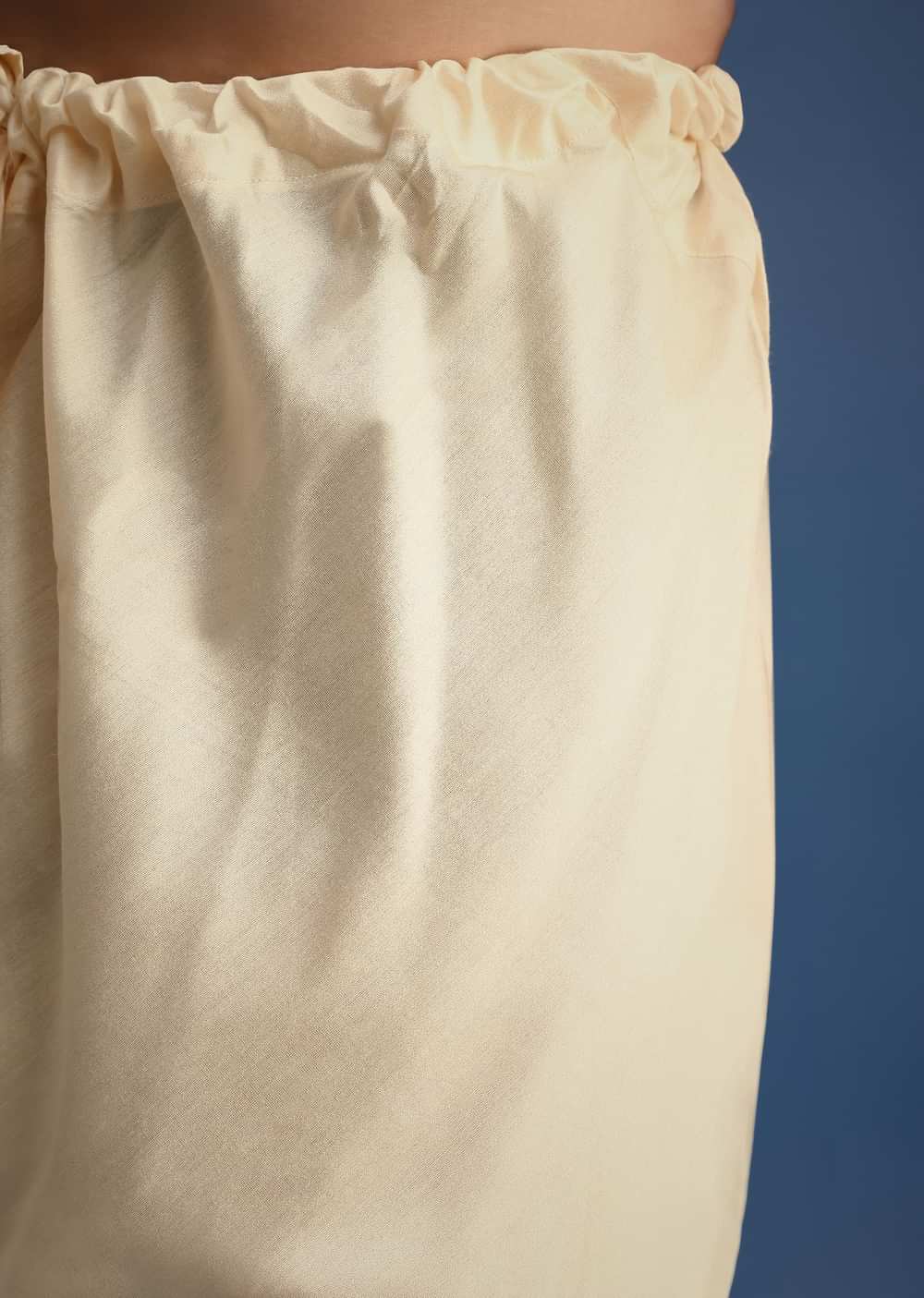 Ivory Sherwani Suit With Beads And Zari Work