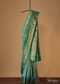Jade Green Kanjivaram Saree In Zari Weave With An Unstitched Blouse
