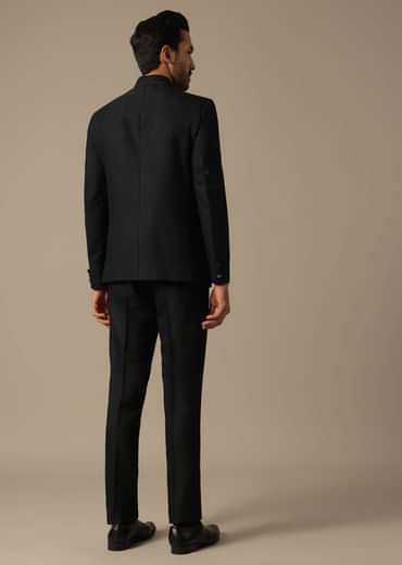 Jodhpuri Sherwani Set in Black