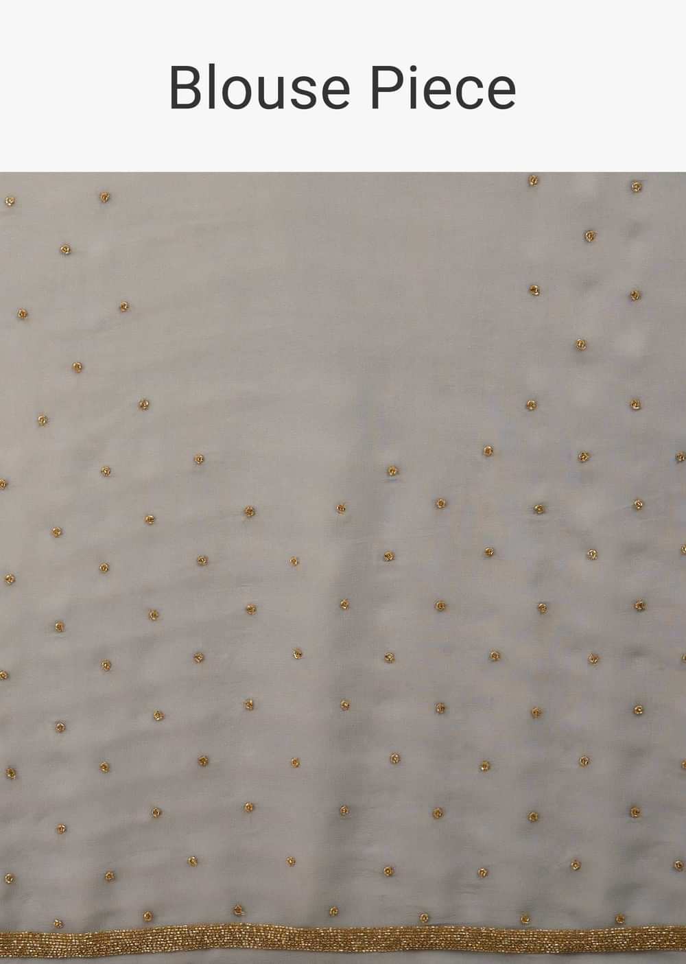 Powder Blue Festive Saree Kashmiri Embroidered In Georgette