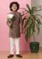 Kalki Pink Boys Embroidered Sherwani Set