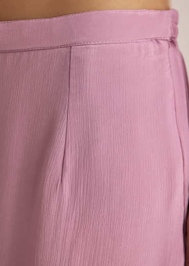 Lavender Chinon Sharara Suit With Cutdana Moti And Sequins