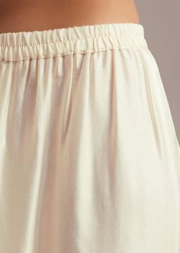 Lavender Bandhani High Low Kurta Set With Dhoti