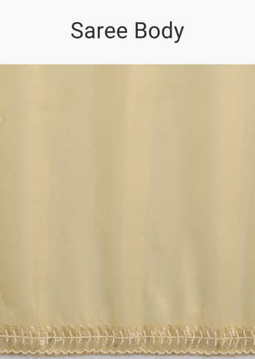 Lemon Yellow Organza Tissue Saree With Beaded Border