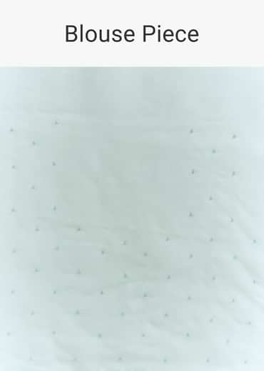 Light Blue Tissue Saree With Cutdana And Beads Embroidery And Cutwork Scallop Border