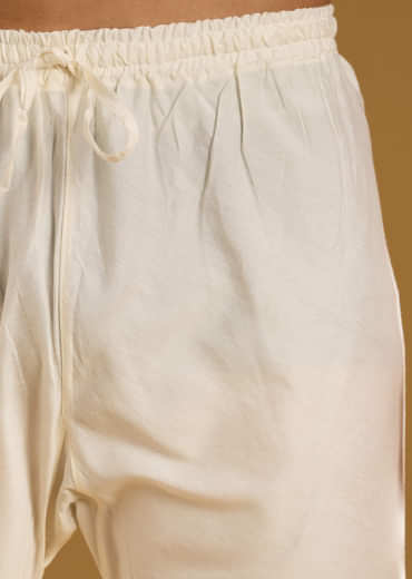 Light Purple Kurta Jacket Set For Men With Resham Work