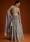 Lilac Banarasi Tissue Lehenga Dupatta With Embroidered Choli