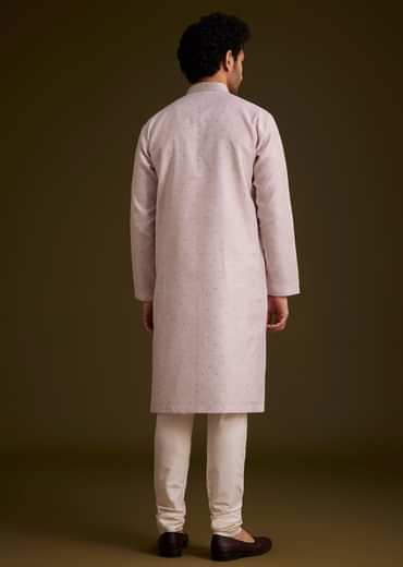 Lilac Embroidered Kurta Set