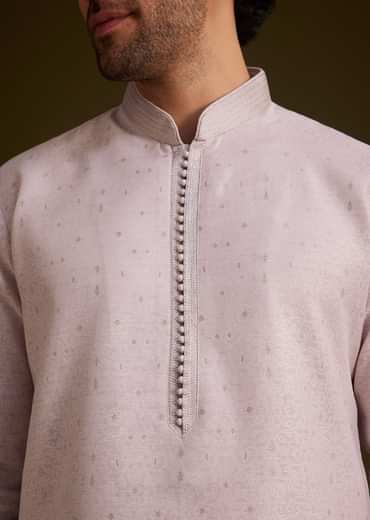 Lilac Embroidered Kurta Set