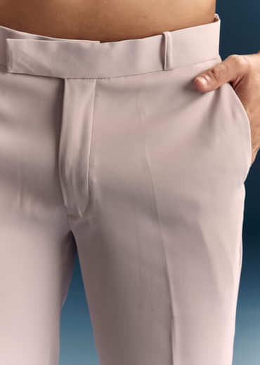 Lilac Jodhpuri Suit For Men With Moti Work And Embellishments