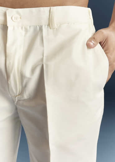 Lime Green Silk Kurta Set For Men