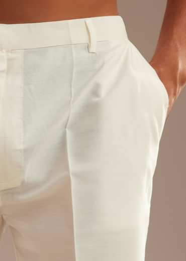 Lime Green Silk Leaf Printed Kurta Set