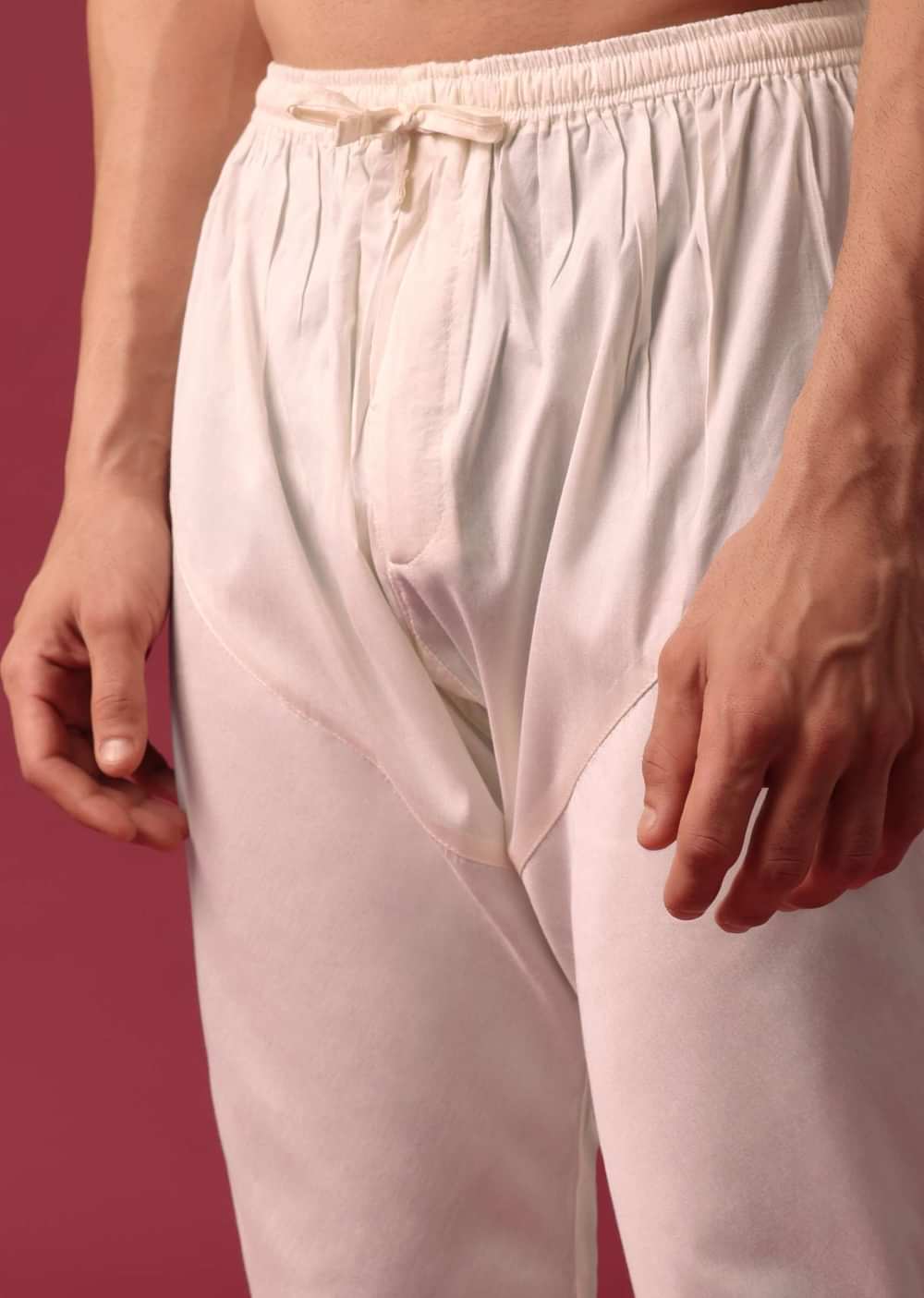 Lotus Pink Kurta Set In Silk With Mirror Work