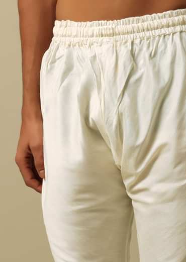 Luxurious Beige Silk Sherwani