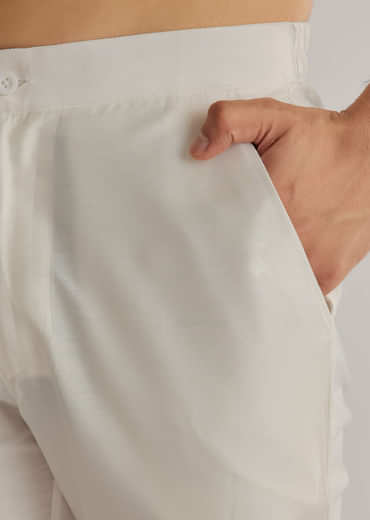 Maroon Silk Cutdana Floral Kurta Set