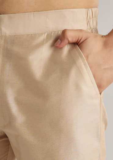 Mauve Modal Chanderi Cutdana Sequins Kurta Jacket Set