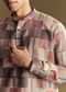Multi Linen Kurta Set With Artistic Kantha Detailing