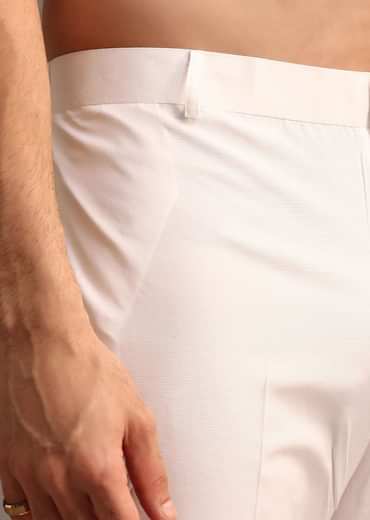 Multi Coloured Silk Kurta And Pant In Schiffli Work