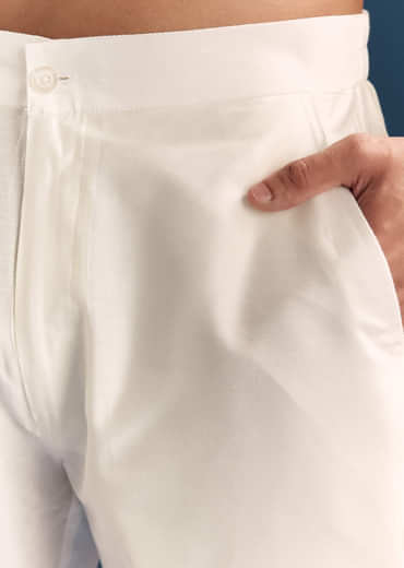 Multicolour Ombre Silk Printed Kurta Set For Men