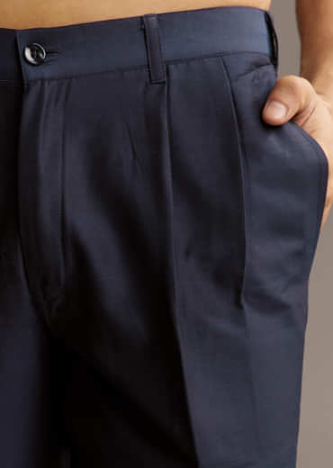 Multicolour Silk Kurta Set For Men With Stripe Print