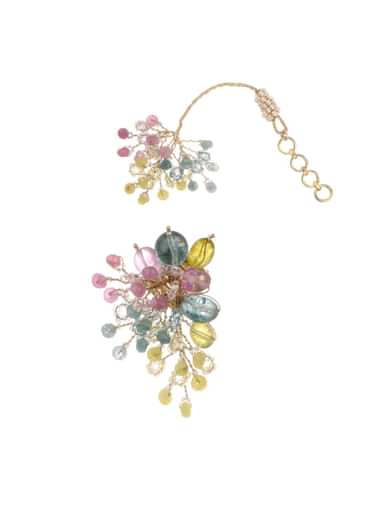 Multicolour Handcrafted Stud Earrings In Mix Metal