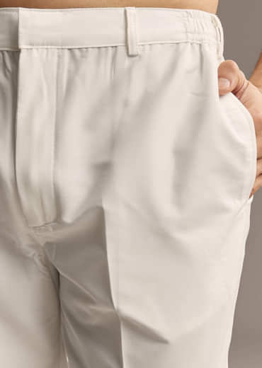 Mustard Yellow Silk Designer Kurta For Men With Vintage Floral Print