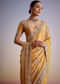 Mustard Yellow Silk Saree With Heavily Embroidered Pallu And Border