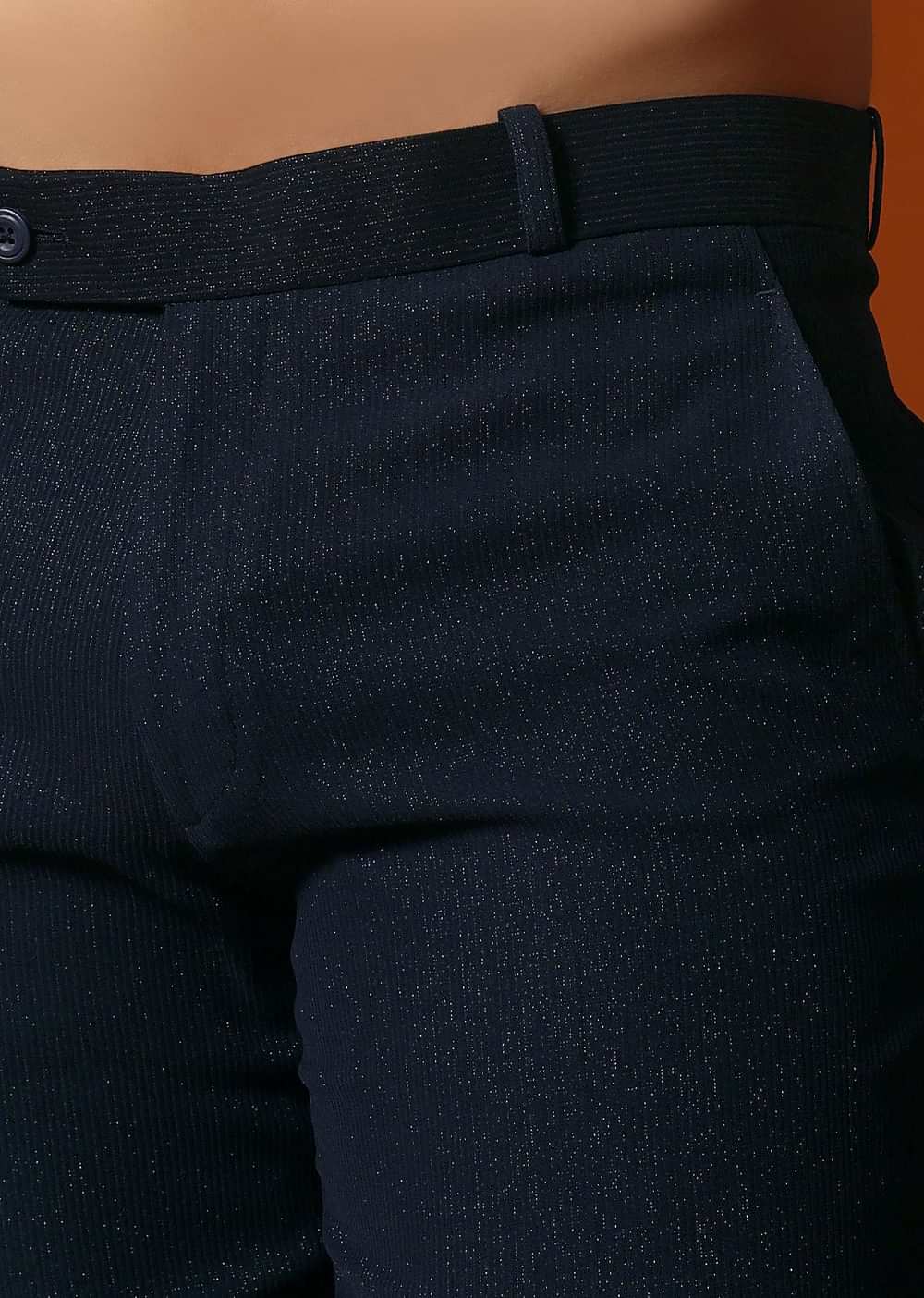 Navy Blue Jodhpuri Suit For Men